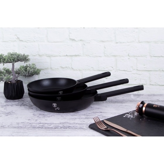 Σετ Τηγάνια BERLINGER BH-7095N 3 τμχ Μαύρο image 1