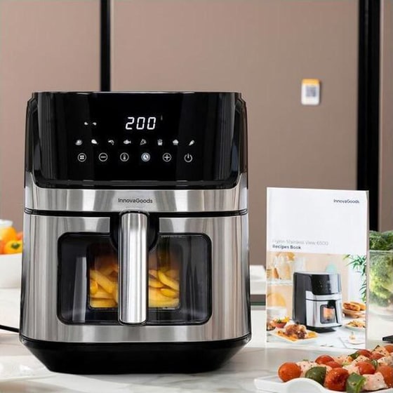 INNOVA GOODS V0103717  με Αποσπώμενο Κάδο 1700 W 6.5 L Inox Φριτέζα Αέρος image 9
