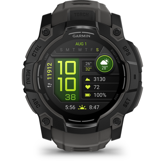 Smartwatch Garmin Instinct 3 Amoled 50mm - Black with Charcoal image 0