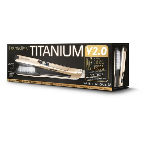 Ισιωτικό Μαλλιών SAINT ALGUE Demeliss Titanium V2.0 Χρυσό image 1
