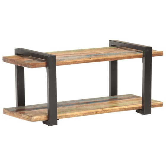 Έπιπλο Τηλεόρασης VidaXL Ξύλινο/Μεταλλικό 90x40x40cm - Kαφέ/Μαύρο image 7