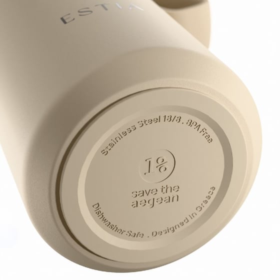 Ποτήρι Θερμός Estia Save The Aegean Pulse Dune 360ml image 2