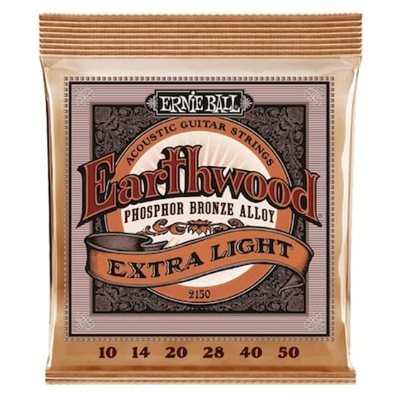 Σετ 6 Χορδές Ακουστικής Κιθάρας Ernie Ball Earthwood Phosphor Bronze 010-050 image 0