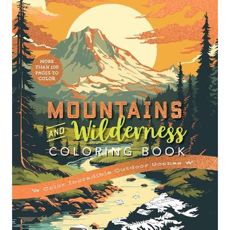 Mountains Wilderness Coloring Book