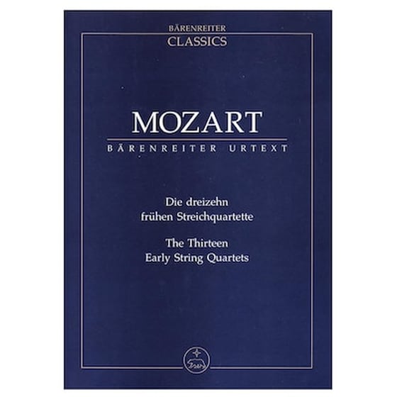 Βιβλίο Για Σύνολα Barenreiter Mozart - The Thirteen Early String Quartets [pocket Score] image 1
