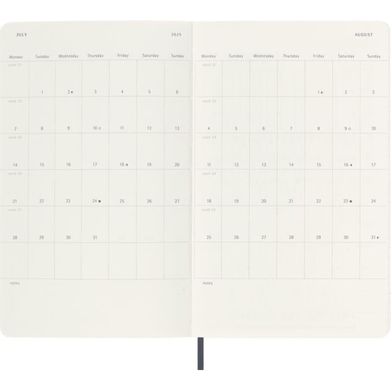 Ημερολόγιο Ημερήσιο Moleskine 2025 12M Large Blue Soft image 5