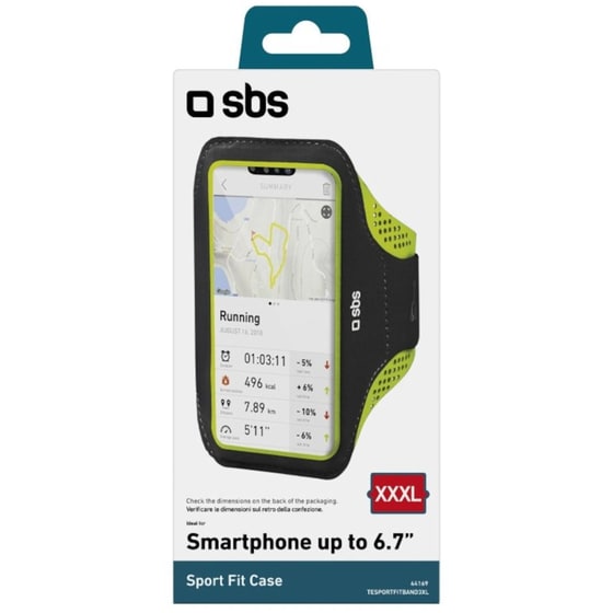 Θήκη Universal έως 6.7" - Sbs Waterproof XXXL Running Armband with touch window - Black image 2