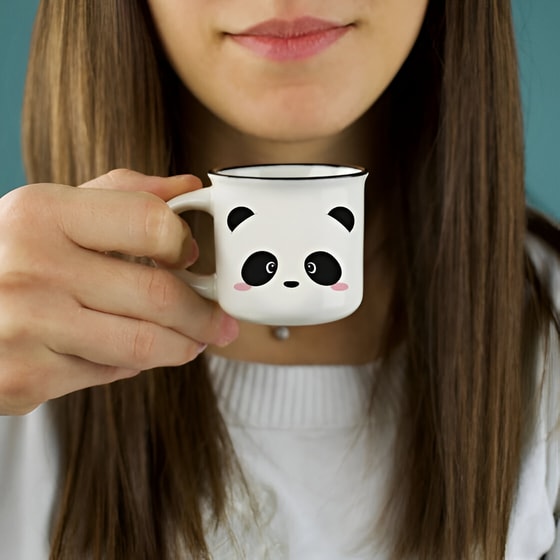 Σετ Κούπες Espresso Legami Panda 2τμχ από Πορσελάνη 50 ml - Λευκό image 1