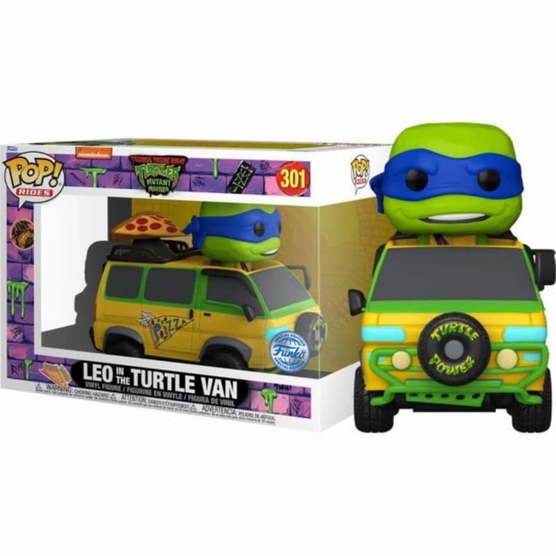 FUNKO Funko Pop! Rides - Teenage Mutant Ninja Turtles: Mutant Mayhem - Leo in the Turtle Van #301