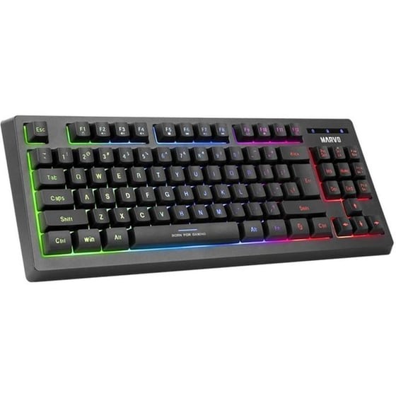 Marvo Cm310 Σετ Gaming Ενσύρματο Πληκτρολόγιο με RGB φωτισμό & Ποντίκι Μαύρο (US) image 1