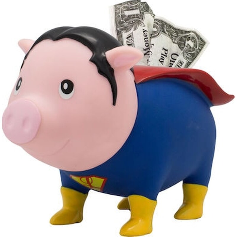 Lilalu Γουρουνάκι Κουμπαράς Super Hero Duck Moneybox