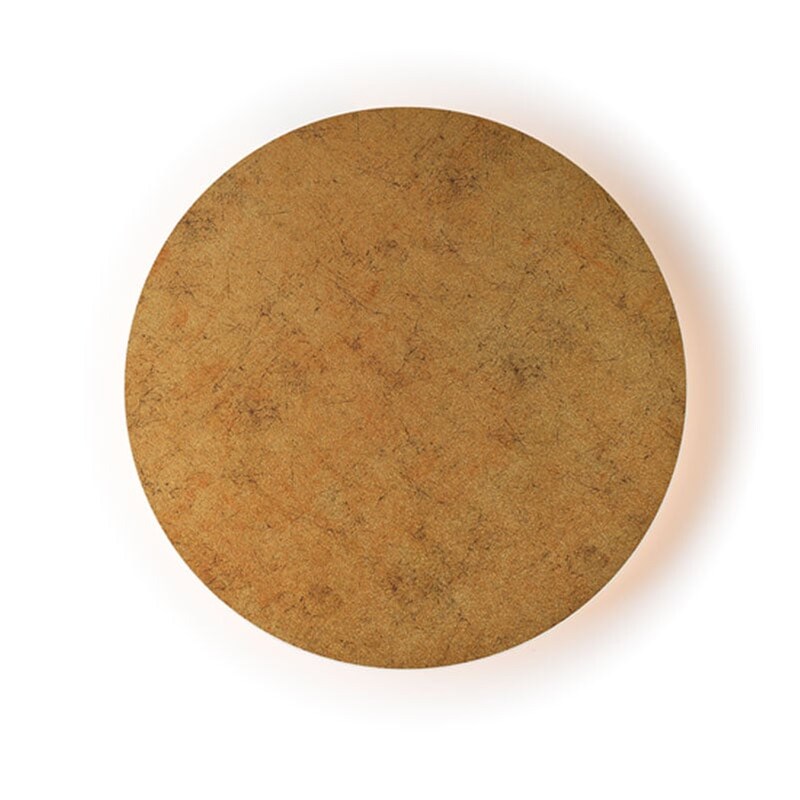 ACA DECOR Απλίκα Τοίχου Led Aca Eclipse Zm1724ledwg Ξύλινη 40x3.8x40 cm - Μπρονζέ