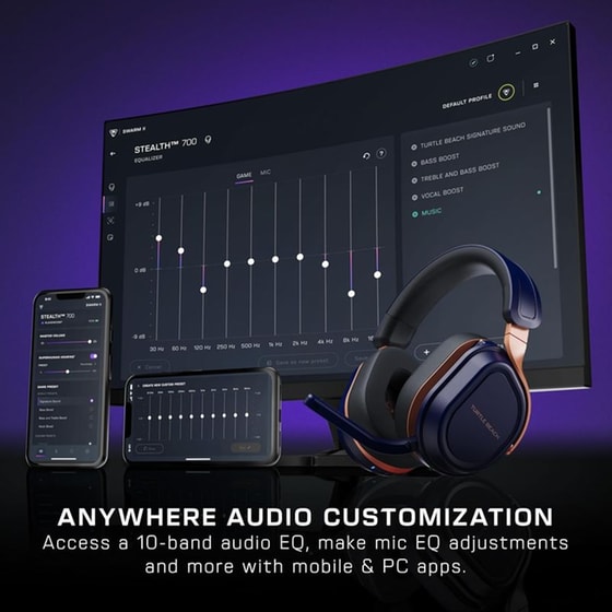 Turtle Beach Stealth 700 Gen 3 Gaming Ασύρματα Ακουστικά Bluetooth - Μπλε image 9