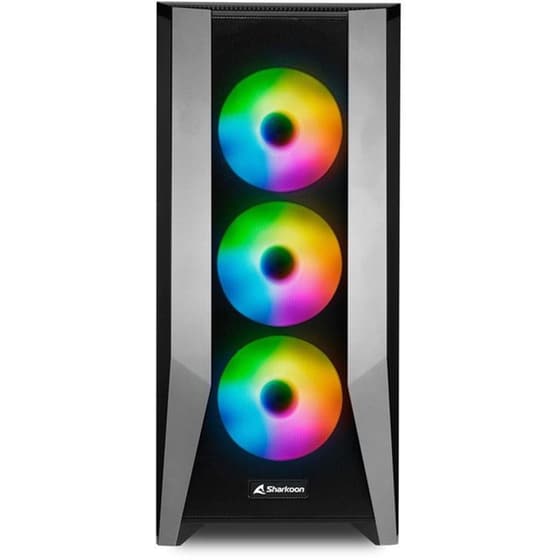 Κουτί Desktop Sharkoon TG7M RGB Midi Tower - Μαύρο image 1