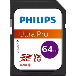Philips Ultra Pro SDXC 64GB Class 10 U3 V30 A1 UHS-I