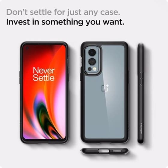 Θήκη Oneplus Nord 2 - Spigen Ultra Hybrid - Matte Black image 4