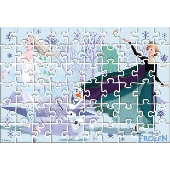 Παιδικό Παζλ Χρωματισμού 2 Όψεων Luna Toys Disney Frozen (60 Κομμάτια) image 2