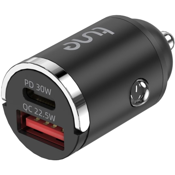 Φορτιστής Αυτοκινήτου Tune Turbo Dual Car Charger 30W 1x USB-A, 1x USB-C 30W - Black image 0