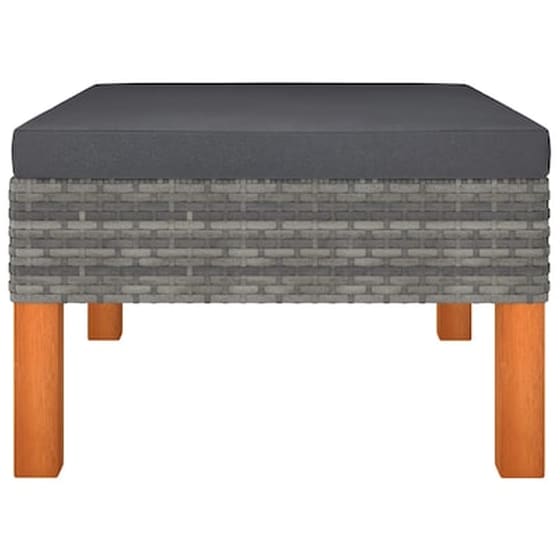 Σαλόνι Κήπου Σετ Vidaxl Vidaxl 9 Τμχ Γκρι Από Συνθετικό Ρατάν Ξύλο Ευκαλύπτου image 5