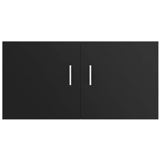 Ντουλάπι Επιτοίχιο VidaXL από Μοριοσανίδα 80x39x40 cm - Μαύρο image 1