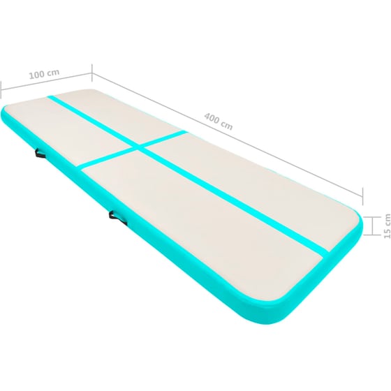 Στρώμα Γυμναστικής VidaXL από PVC 400x100x15 cm - Πράσινο image 14