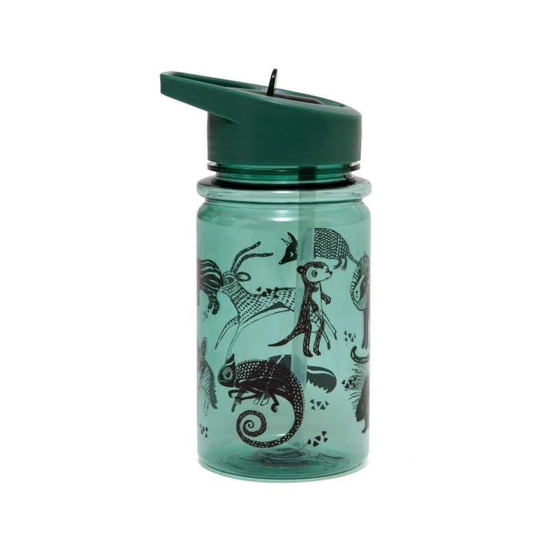 Παγούρι με Καλαμάκι Petit Monkey Black Animals 7x16.5 400ml