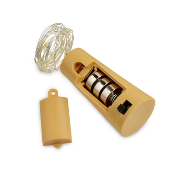 Διακοσμητικός Φελλός Μπουκαλιού Με 10 Λαμπάκια Led 1m - Ψυχρό Λευκό image 1