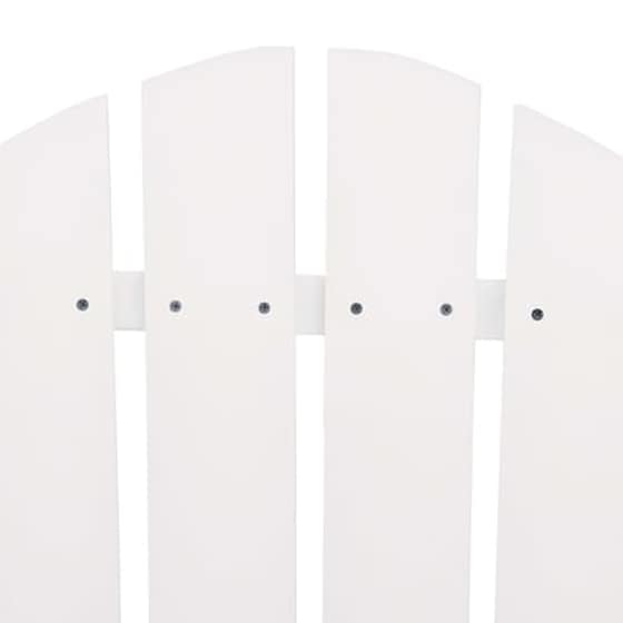 Καρέκλα Κήπου Vidaxl Adirondack από Μασίφ Ξύλο Ελάτης 164x91.5x90cm - Λευκή image 5