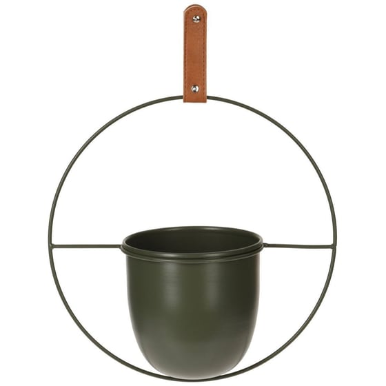Διακοσμητικό Τοίχου Κασπώ Spitishop Μεταλλικό Φ30x15 - Χακί image 0