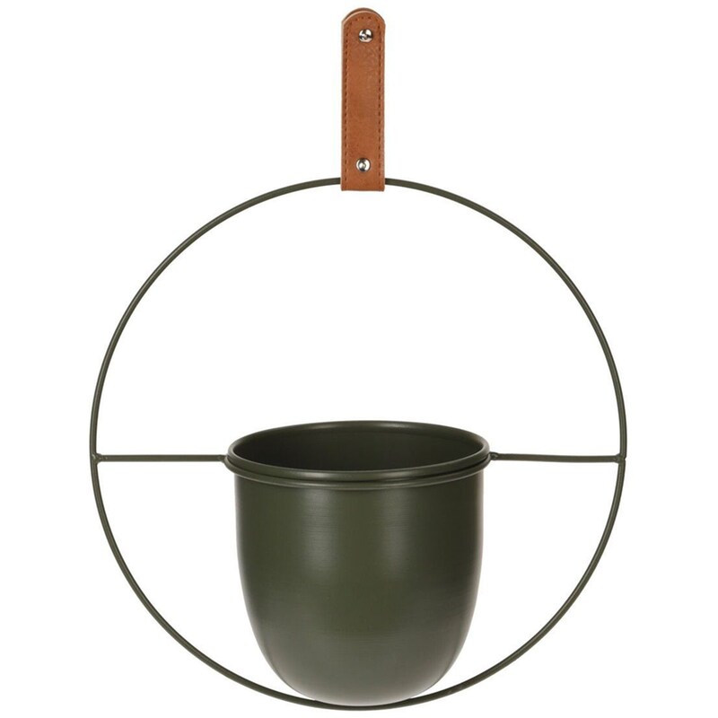 Διακοσμητικό Τοίχου Κασπώ Spitishop Μεταλλικό Φ30x15 - Χακί