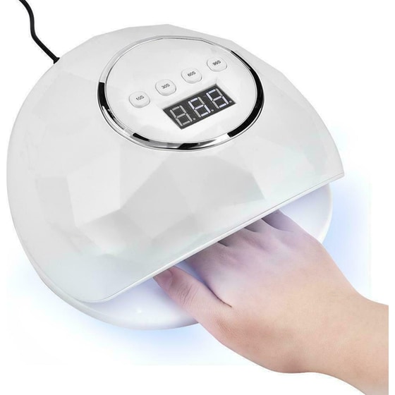 Φουρνάκι Νυχιών OEM F6 Smart UV / LED 86 W Ασημί image 2