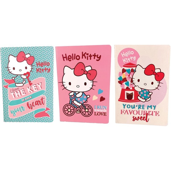 Σημειωματάριο Gim Α5 Hello Kitty Sweetheart (3 Τεμάχια) image 0