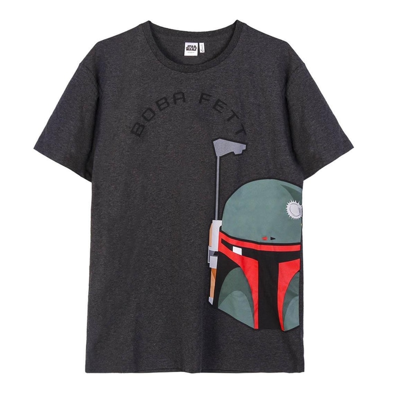 CERDA T-shirt Cerda Star Wars Boba Fett - Μαύρο