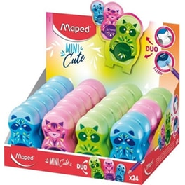 Γόμα & Ξύστρα Maped Loopy Mini Cute 4 Σχέδια