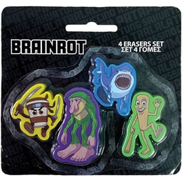 Σετ 4 Γόμες GIM Brainrot
