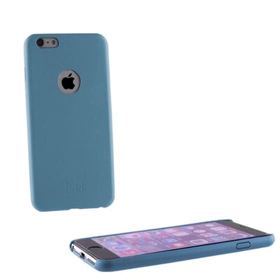 IPH 6 4.7 FACEPLATE ULTR THIN LTHR BLUE image 0