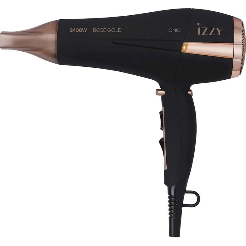 IZZY Rose Gold Ionic 222755 Σεσουάρ Μαλλιών 2400 W Μαύρο IZZY