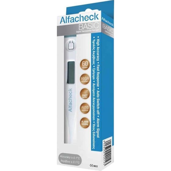Ψηφιακό Θερμόμετρο Μασχάλης ALFACHECK BASIC- Λευκό image 0