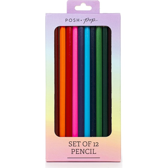 Ξυλομπογιές Posh+Pop (12 Τεμάχια) image 0