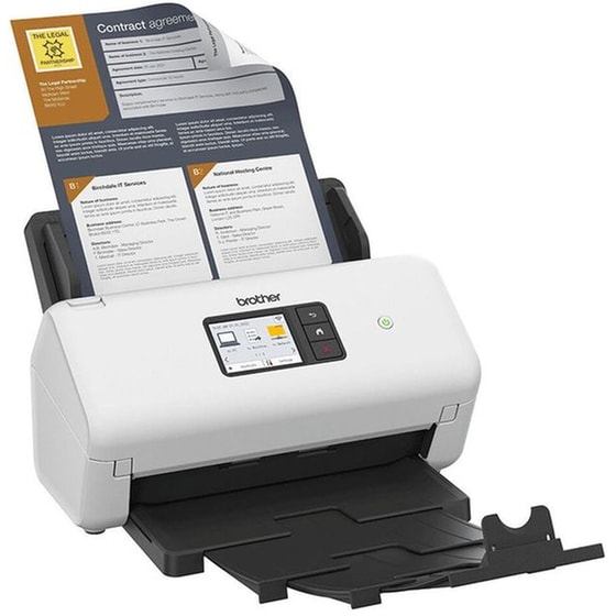 Brother ADS-4500W Σαρωτής εγγράφων A4 Sheetfed Optical 600 DPI με WiFi και Ethernet - Λευκό image 4