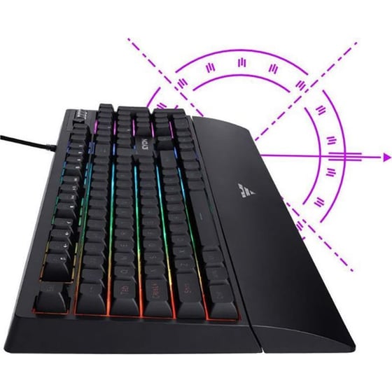 Preyon Long Claw Alpha Gaming Μεμβράνης Ενσύρματο Πληκτρολόγιο με Μεμβράνης και RGB φωτισμό (US) image 1