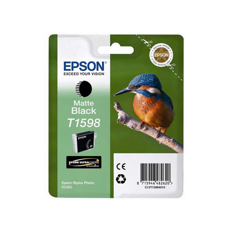 Epson T1598 Μαύρο Μελάνι Εκτυπωτή C13T15984010