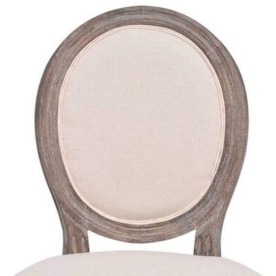 Καρέκλες Τραπεζαρίας Vidaxl Υφασμάτινες 4 Τμχ - Κρεμ image 2