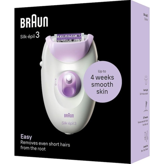 Αποτριχωτική Μηχανή BRAUN Silk-épil 3 3-000 Λευκό image 1