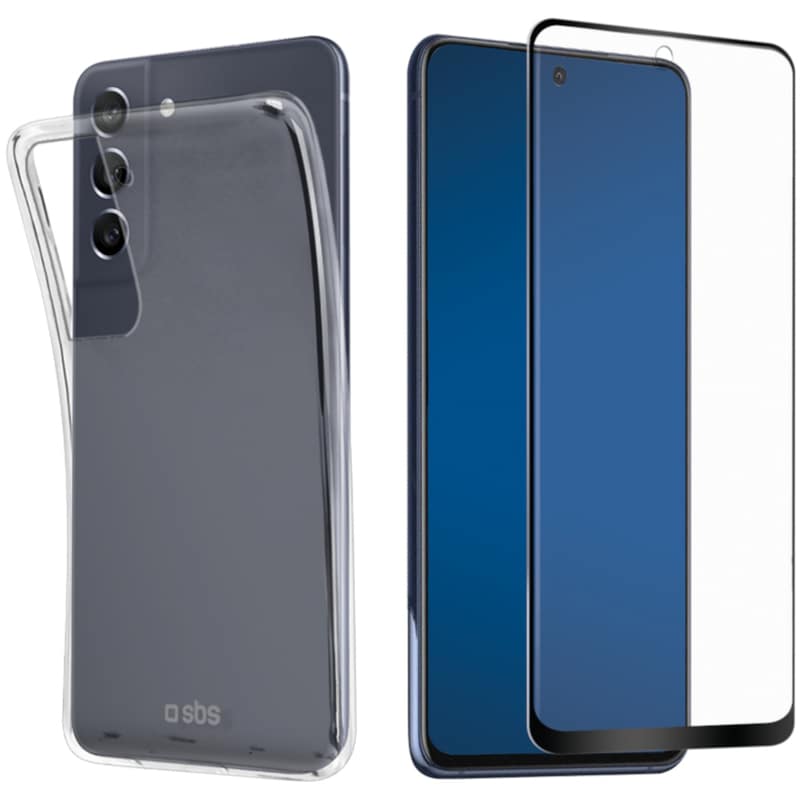 Θήκη Προστασία οθόνης Samsung Galaxy S21 FE - Sbs bundle (case+screen protection) - Transparent SBS
