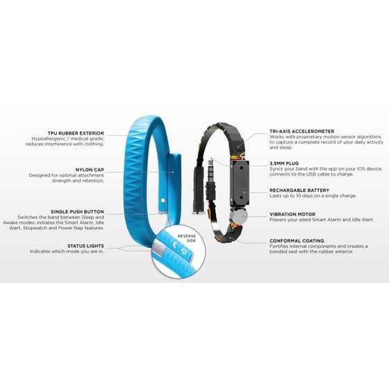 Activity Tracker Jawbone Up24 Medium Πορτοκαλί image 2