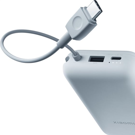 Powerbank Xiaomi με Ενσωματωμένο Καλώδιο 10.000mAh 22.5W - Ice Blue image 5