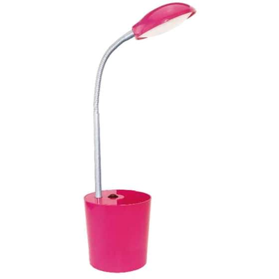 Φωτιστικό Γραφείου Aca Decor Hullen LED 4000K Μεταλλικό με Μολυβοθήκη 11x21.5x49 cm - Ροζ image 0