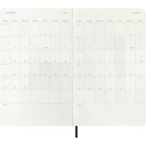 Ημερολόγιο Εβδομαδιαίο Moleskine 2026 12Μ Large Saphire Blue Soft image 4