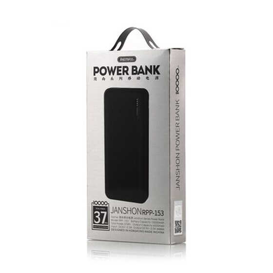 Powerbank Remax Janshon RPP-153 10.000mAh - Μαύρο image 1